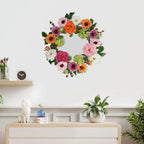 18 Inch Summer Wreaths for Front Door, Colorful Spring Summer Floral Wreath with Peony, Hydrangea and Greenery, Premium Artificial Wreath for Porch Wall Entryway Farmhouse Home Decor - Image 5