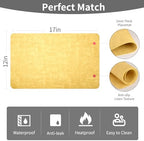 Maxpearl Faux Leather Placemats Set of 6, Easy to Clean, Light Yellow - Image 6