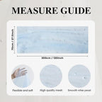 Artoid Mode 6PCS Pearl Blue Gauze Table Runner 120 Inch 10FT, Seasonal Sheer Dining Holiday Wedding Birthday Baby Shower Table Decor for Home Party - Image 6
