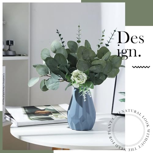 Taiyin 70 Pieces Artificial Eucalyptus Leaves Set Greenery Eucalyptus Stem - Image 5