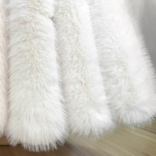 36-Inch Huntsman High-Pile Faux Fur Christmas Tree Skirt, Ivory - Image 4