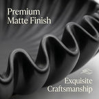 FESTGLOX Black Decorative Bowl, Decorative Fruit Bowls for Kitchen Counter - Image 3