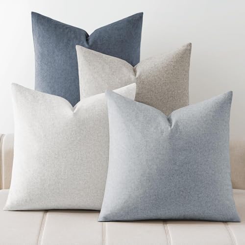 a moment Waterproof Throw Pillow Covers Set of 4,24x24 Inch Outdoor Stain Resistant Pet Friendly Pillowcases Cushion Covers for Patio Sofa and Living Room,Ocean's Dream by amoment
