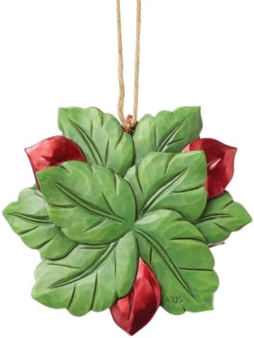 Enesco Jim Shore Heartwood Creek Legends of Christmas Poinsettia Hanging Ornament, 3.35 Inch, Multicolor - Image 4