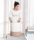 OrganiHaus Tall Cotton Rope Laundry Basket & Hamper, Blanket Storage 52L - Image 6