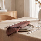 Urban Villa Cloth Napkins Cotton 20x20 (Set of 12) Black/Orange - Image 4