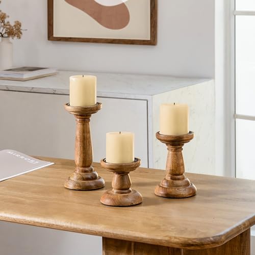 JFY Designs Ashbourne Candle Holders for Pillar, Farmhouse Fireplace Décor - Image 3