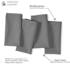 Ash Grey Cloth Napkins 17"x17" - 12 Pack - 100% Cotton, Durable, Soft, Absorbent, Washable - Ideal Table Napkin for Spring, Easter, Weddings, Formal Events, Winter, Holiday, Dinners - Image 7