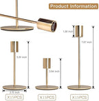 Gold Candlestick Holders Bulk for Taper Candles Decorative Metal Candelabra Candle Holders Fit 0.8 Inch Diameter Candles Gold Taper Candle Stands for Wedding Home Party Table Decor (Set of 45) - Image 2