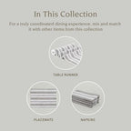 Over&Back 18x108 Woven Striped Table Runner - Washable Table Runners for a Custom Home Decor Tablescape - Coffee Table, Dinner Table, Living Room - Grey - Image 4