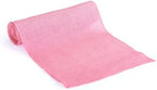 MDS® Pack of 10 Natural Burlap Table Runner, 12 x 108 Inch, Jute Rustic Farmhouse Boho Table Decor for Wedding Reception, Dining Table, Bridal Shower, Baby Shower & Party Decorations - Pink - Image 4