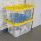 Sterilite Industrial Storage Tote with Lids for Garage, 27 Gallon, 8-Pack - Image 6