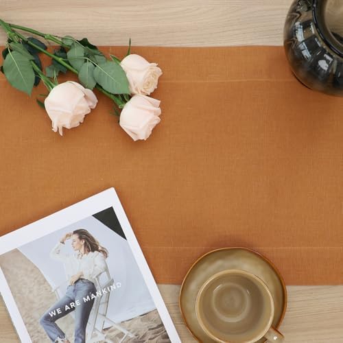 Linen Table Runner 108 Inches Long 100% French Linen Table Runners - Image 3
