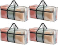 VENO Extra Large Moving Bags, Christmas Tree Storage, Clear, 4 Pack by Veno
