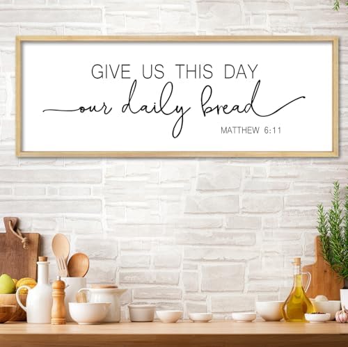 Give Us This Day Our Daily Bread Sign Kitchen-Dining Scripture Wall Decor - Image 7