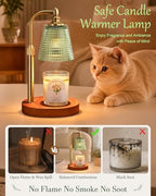 Candle Warmer Lamp with Timer, Birthday Gifts for Women,Green - Image 4