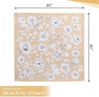 Maison d' Hermine Cloth Napkins Set of 4 Reusable 100% Cotton (20" x 20") - Image 4