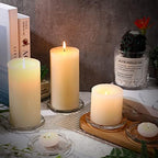 Patelai 36 Pieces Clear Glass Pillar Candle Holder Plates 4 Inch Round Glass Candle Plate Small Flat Tray for Dining Table Centerpiece Wedding Spa Home Party Decoration - Image 4