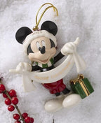 Lenox Ornaments, 2025 Mickey Mouse Merry Christmas Ornament, Porcelain with Gold Cord for Tree Decoration, Christmas Decorations, Winter Tree Ornaments, Winter Decor, Mickey Mouse Design (1 Piece) - Image 4