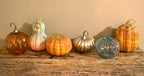 Boston International Decorative Handblown Glass Pumpkin Figurine, 7 x 10.5-Inches, Orange - Image 3
