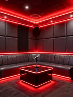 40 Feet Red Led Lights Strip Indoor Rope Lights Easy DIY Cuttable Strip Lights for Wine Cabinet Bar Room Bathroom Living Room Kitchen Ceiling Wall Vanity Mirror Decor - Image 7