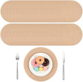 50 Pcs Round Burlap Placemats Set, 12 Inch Natural Jute Table Mats with Polyester Lining, Washable Rustic Table Decor for Dining, Kitchen, Wedding, Party, Indoor and Outdoor Use (Beige) by Unknown
