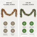 National Tree Company 9ft Pre-Lit Crestwood Spruce Christmas Garland - Image 5