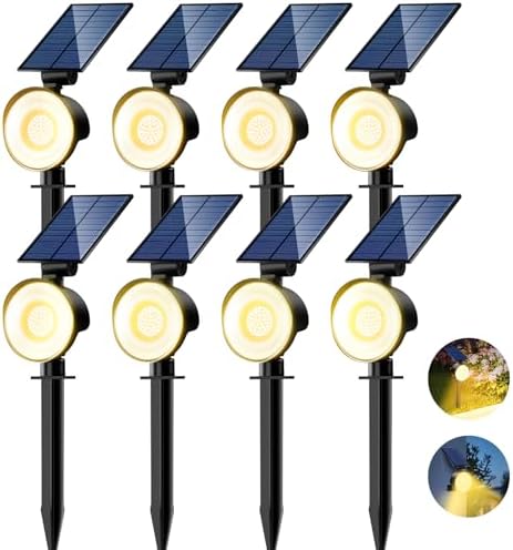 nipify Solar Spot Lights Outdoor Waterproof, Landscape Spotlights by Nipify