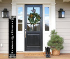 Assalamu Alaikkum Porch Sign Salaam Outdoor Welcome Sign for Front Porch Standing Eid Signs Muslim Jewish Rustic Farmhouse Leaner Tall Vertical Wooden Plaque 48"X8" Large - Image 3