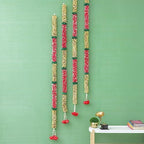 Sola Wood & Palm Garland, Indian Garlands, Artificial Garlands for Indian Wedding Decorations, Flower Garland for Indian Backdrop, Pooja Mandir Decor, Diwali Decorations - 5.5ft (Pack of 2) by DesiFavors