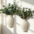 Vanselia Ceramic Wall Vase Home Decor Hanging Planters (2 Pack 11.8" Rustic) by VanseliaHome