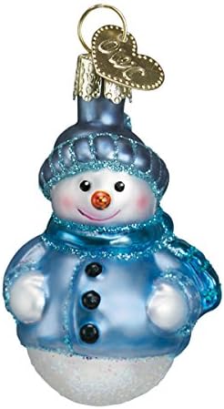 Old World Christmas Mini Snowman Set Glass Blown Ornament for Christmas Tree, Handcrafted Holiday Decoration, Set Collection - Image 6