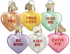 Old World Christmas Conversation Hearts Candy Glass Blown Ornament for Christmas Tree, Handcrafted Holiday Decoration, Valentine Collection by OldWorldChristmas