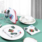FINGERCRAFT Cloth Napkins Set of 12 Cotton Linen, 20x20 Inch, Wonderland - Image 3