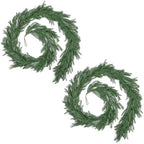 Rowfad 9Ft Norfolk Pine Garland for Mantle Christmas Decorations, 2 Set - Image 2