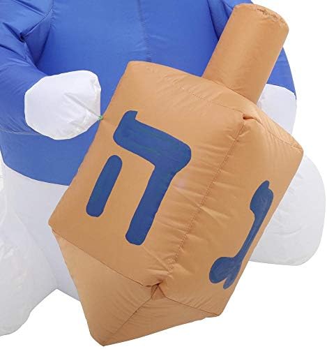 Airblown Inflatable Hanukkah Bear with Dreidel - Image 4