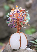 Crocon® 7 Chakra Crystals Tree of Life with Quartz Base, Birthday Gifts for Women, Men, Crystal Room & Home Decor, Birthday Gifts for Mom, Crystals and Healing Stones for Sister Presents, Money Tee - Image 6