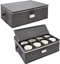 Cup and Mug Storage Box and Dividers 2 Pack, Hard Shell Coffee Mug Storage by popoly