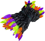 Novelty Lights 24FT 70 LED C6 Halloween String Lights, Purple, Orange, Lime - Image 5