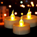 Flameless LED Tea Lights Candles 150 Pack Battery Operated Warm Yellow by Baikaraer