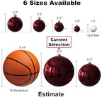 Maroon 8.0" Extra Large Christmas Ornaments - Christmas Tree Decoration Balls Shatterproof Hanging Shiny Balls for Birthday Holiday Wedding Decorations Set of 2pcs - Image 6