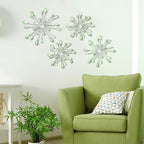 Hicarer 4 Pcs Starburst Wall Decor, Bling Metal Wall Art, Green - Image 6