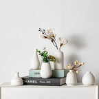 Tanvecle Small White Vases, Ceramic Bud Vase Set 11, Modern Home Decor - Image 3