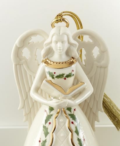 Lenox 897139 Holiday Angel Bell with Hymns Ornament, Christmas, Decorations - Image 5