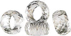 Crystal Napkin Ring Holders - 2 Inch Set of 12, Table Party Wedding Set Christmas Decorations for Dinner - Image 5