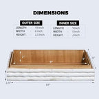 Handicrafts Home Decorative Storage Box 10x6 – Remote Organizer Box with Lid, Modern Decorative Keepsake Box, Boho Shelf Décor, Memory Box for Photos or Letters, Decorative Box for Table Décor - Image 2