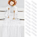 20 Pack White Table Runner 10Ft Cheesecloth Table Runner Boho Gauze Table Runners Romantic Long Sheer Fabric Cheese Cloth Table Runners for Wedding Party Bridal Shower(White) by YMHPRIDE