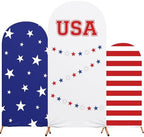 3 Pcs Patriotic Arch Cover Spandex Fitted 4ft 5ft 6ft,USA by RimCereal