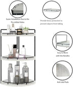 Dorhors Corner Bathroom Organizer Countertop,Vanity Counter Storage Shelf - Image 4