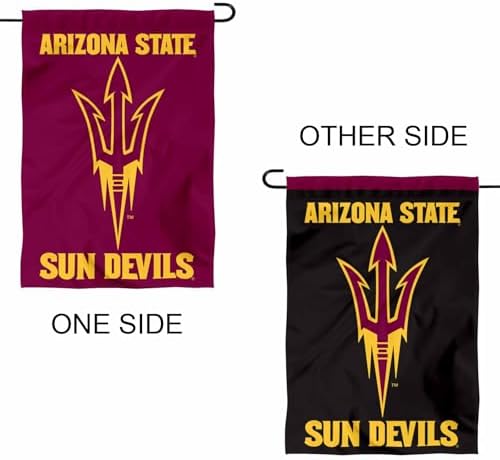 Arizona State Sun Devils Black Garden Flag with Pole Stand Holder - Image 5